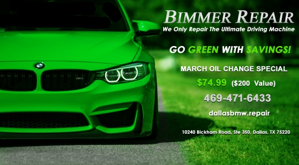 BMW REPAIR DALLAS BIMMER REPAIR MARCH 2016